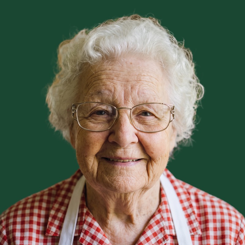 Nana Ruth in her kitchen